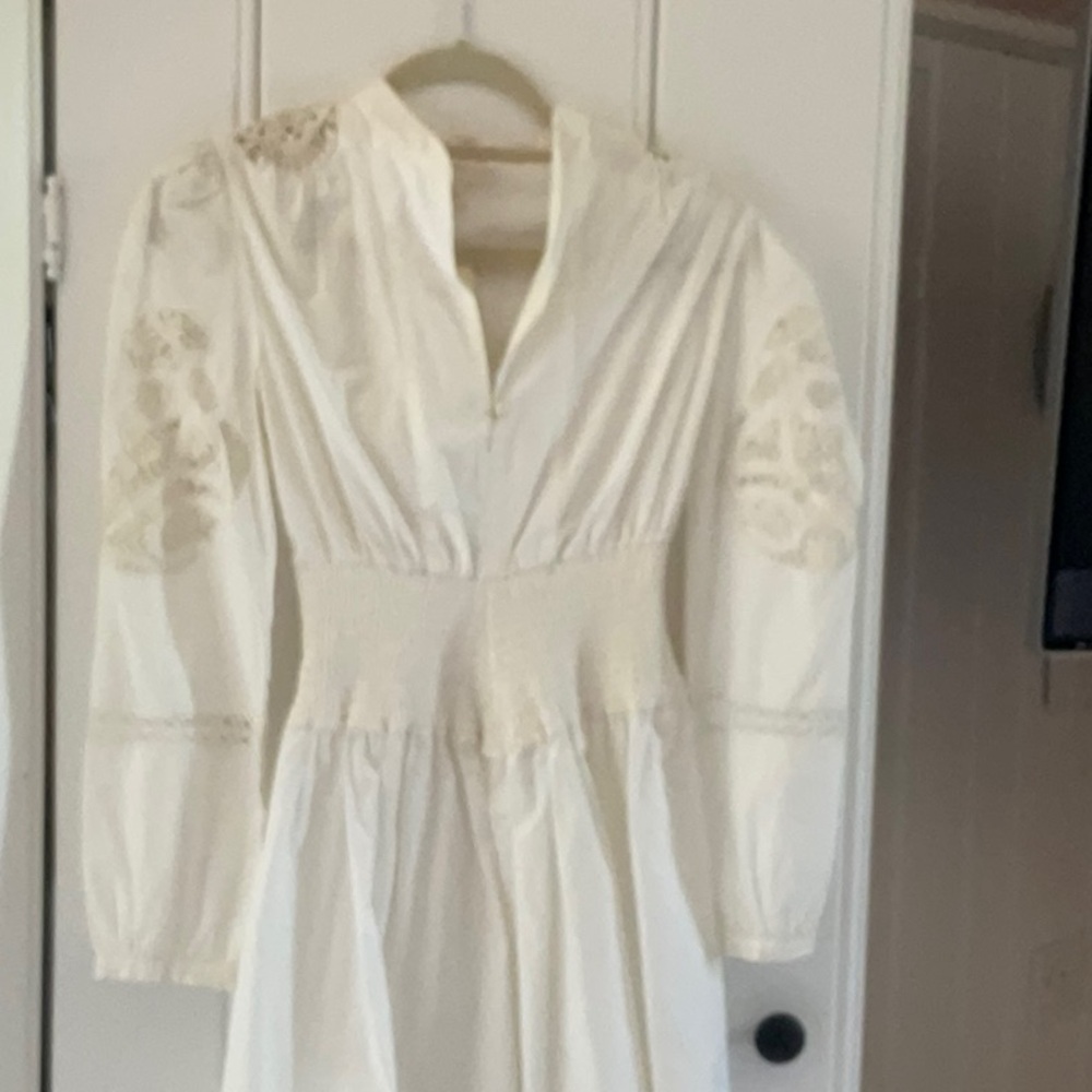 Beautiful detail white dress